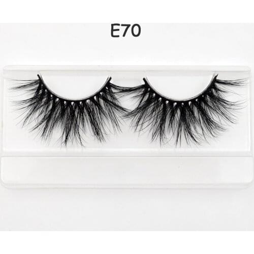 Visofree 25mm Lashes Mink Eyelashes Dramatic Volume 3D Mink Lashes Long Handmade False Eyelashes Makeup Thick False Eyelash E70