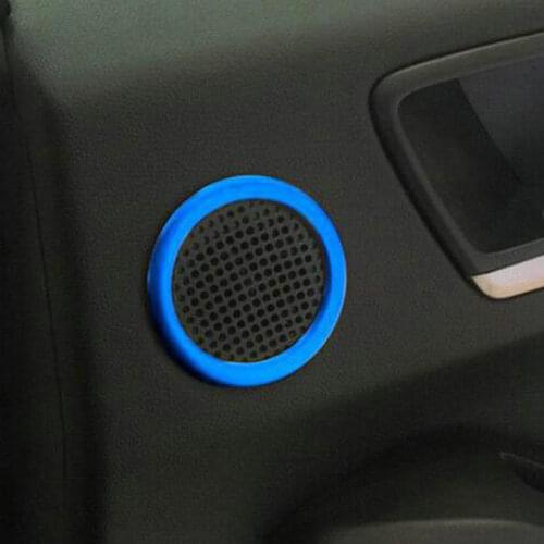 SBTMY 2PCS/SET Stainless steel decorative ring for car rear door panel sound for ford focus MK4 2019