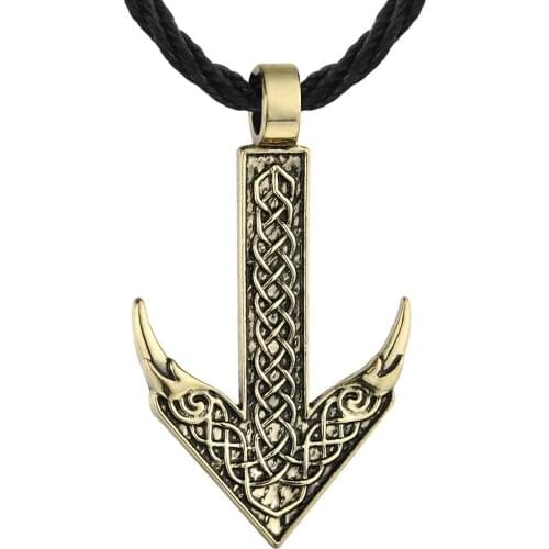 Vintage Viking style necklace Rune pendant necklace Mens fine jewelry holiday gifts Ancient pirate necklace