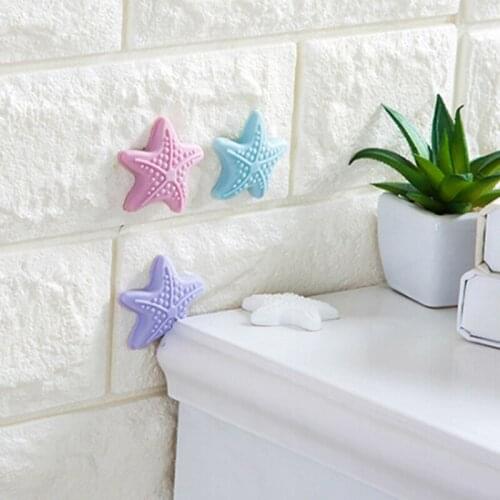 1pcs Starfish Rubber Door Handle Button Crash Pad Wall Protect Self Adhesive Bumper Guard Stopper Luminous Stop Sticker