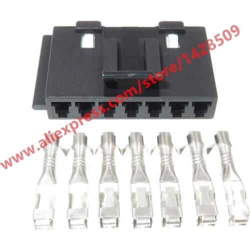 10 Sets 7 Pin Automotive Air Conditioning Wire Connector Car Blower Fan Female Socket