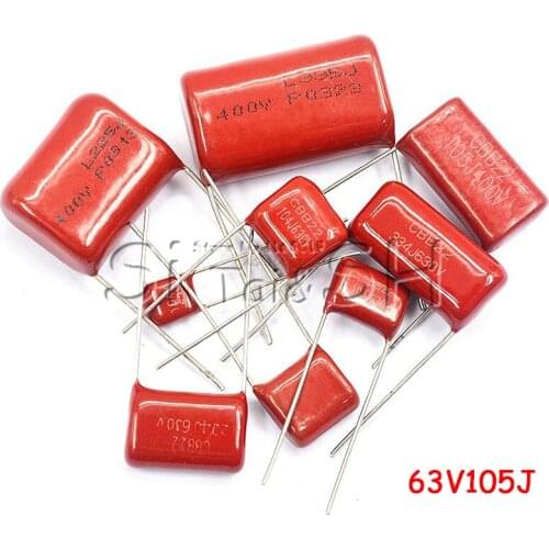 10PCS 1500V104J 630V684J 250V475J 250V475J 630V224J 400V684J 63V105J 630V104J 400V105J CBB Polypropylene film capacitor