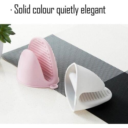 2PCS Silicone Anti-scald Gloves Non-slip Heat-resistant And Durable Gloves Microwave Oven Hand Clip For Kitchen Barbecue