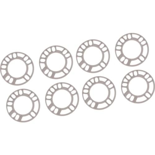 8x Universal Aluminum Wheel Spacers Kit 5mm Thick 75mm ID 135mm OD