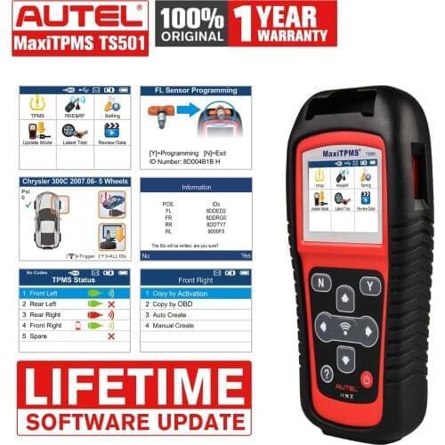 Autel MaxiTPMS TS501 TPMS Relearn Tool with Activate TPMS Sensors/TPMS Sensor Programming Upgraded Version TS401