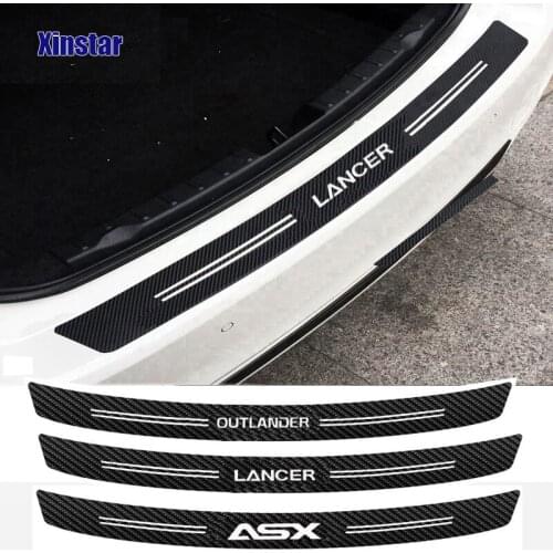 Carbon fiber car rear sticker For MITSUBISHI ASX LANCER OUTLANDER