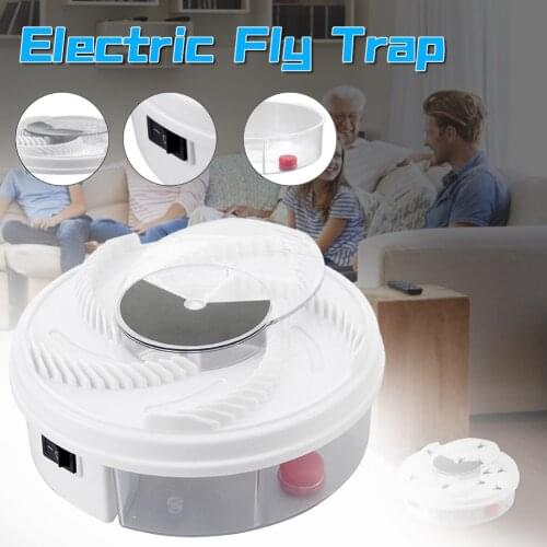Electric Fly Trap Automatic Fly Catcher Physical Fly Pest Insect Control Repellent Tool For Indoors Kitchen Farms Room