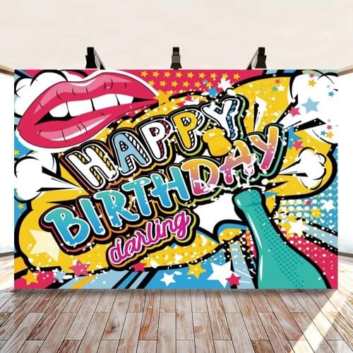 Yeele Photophone Graffiti Banner Child Baby Birthday Party Photography Backdrops Baby Portrait Custom Backgrounds Photo Studio
