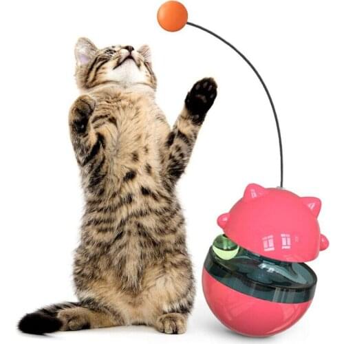Cats Toy Funny Pet Training Tool Leaking Food Ball Educational Tumbler Toy Pets
