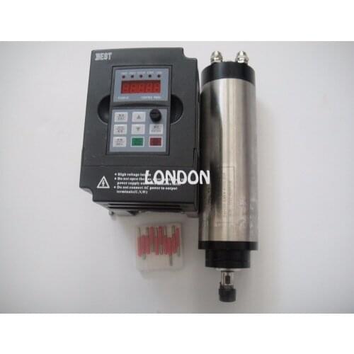 ER11 800w water cooling spindle motor +10 pieces cnc engraving bits+1.5KW inverter