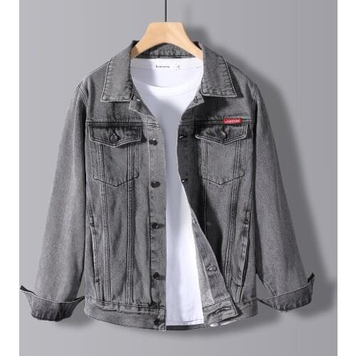 Men spring and autumn winter new denim jacket men tight fashion best jacket slim large size casual jacket jacket jacket M-5XL