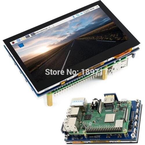 Raspberry Pi 4.3 inch LCD IPS 800x480 USB Capacitive Touch screen for Raspberry Pi /4B/3B+ 2B+ 4.3inch LCD Multi mini-PC