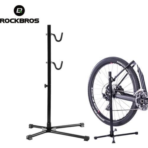 ROCKBROS Aluminum Alloy Bike Repair Stand Height Adjustable Fold Bicycle Rear Stay Bracket Stand Repair Maintenance Holder