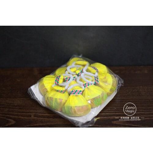 Spider Silk Throw streamers - white/color (cup style 10 pieces pack 30 strands),Magic Trick,stage magic props gimmicks