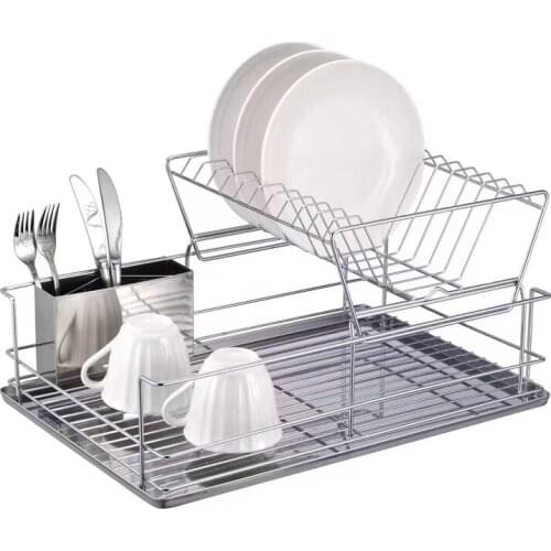 Cross-border 304 stainless steel kitchen rack, multi-function dish rack, Japanese dish drain rack, one dropshipping