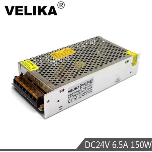 LED Power Supply DC24V 6.5A 150W Source Adapter Driver AC110V 220V DC Power Supplies for LED Strip Lighting CCTV 3D Printer