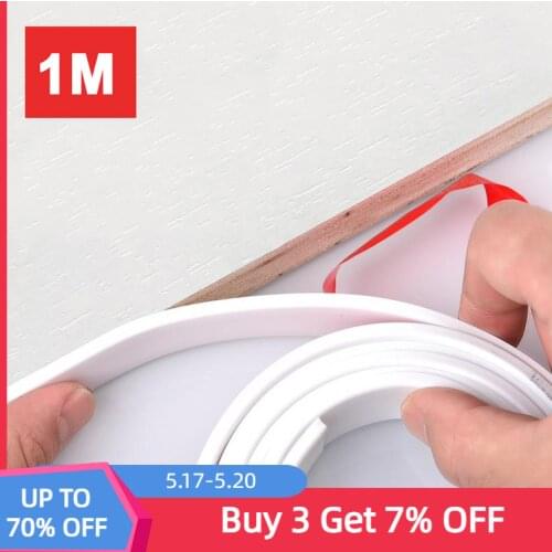 1M Self Adhesive U Shaped Furniture Edge Guard Banding Strip PVC Protector Trim Sealing Tape for Labelling Cabinet Protection