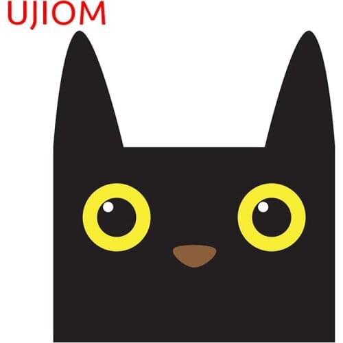 UJIOM Cute Halloween Cartoon Cat Avatar Decor Poster Wall Stickers Childrens Bedroom Decor Moisture Proof Wall Decal