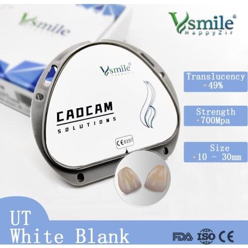 UT whtie AG Machinable Ceramics in Dentistry For Amanm Girrbach Dental Lab Material White Block Full Contour