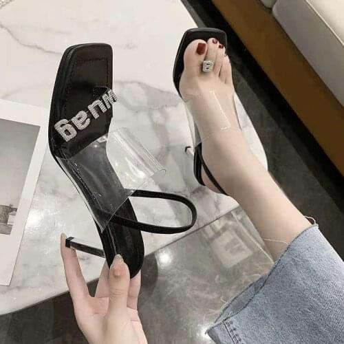 NEW Sexy Women Slipper 2021 Summer High Quality High Quality Elegant Dress Shoes Slides Ladies Outdoor Sandal Shoes