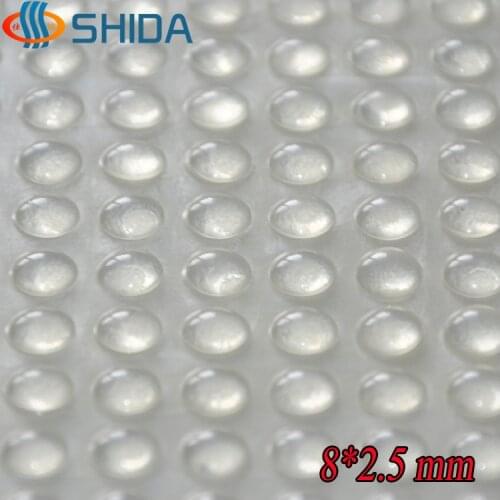 1000 pcs 8 x 2.5 mm Self Adhesive Soft Clear Anti Slip Rounded Door Bumpers Sticky Shock Absorber Silicone Rubber Feet Pads