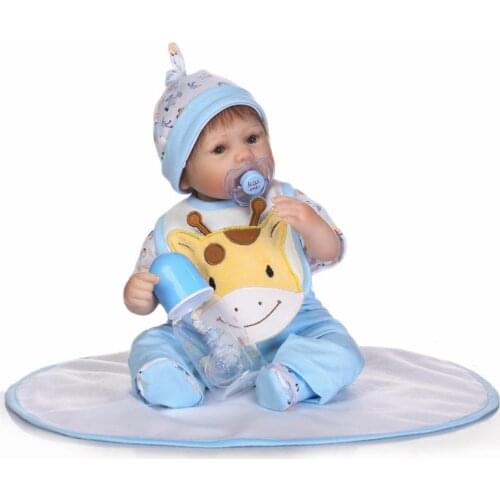 16"40cm reborn silicone baby dolls sleeping dolls handmade rooted hair girl NPK baby reborn dolls cute Handmade DIY Xmas Gifts