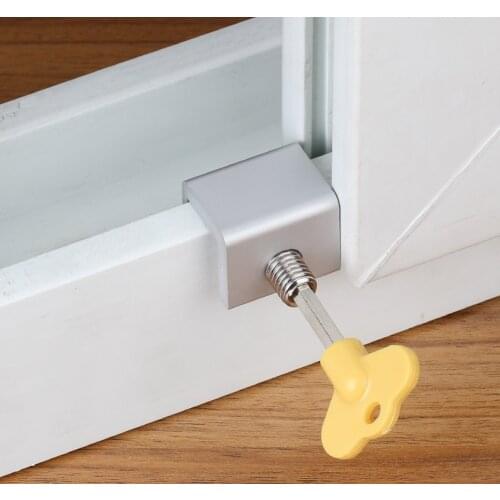 2x Sliding Window Locks Sash Window Lock Stainless Steel Space Aluminium Safty Lock