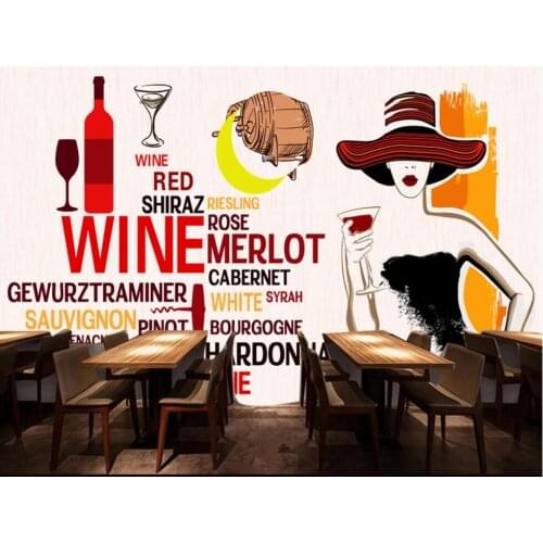 Custom mural 3d photo wallpaper Beauty European Wine Red Wine KTV Bar home decor 3d wall murals wallpaper for wall 3 d