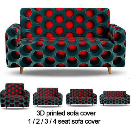 3D Printing Colorful Slipcovers Soft Brushed High Elastic Couch Covers All Cover Universal Stretch Sofa Covers For Living Room