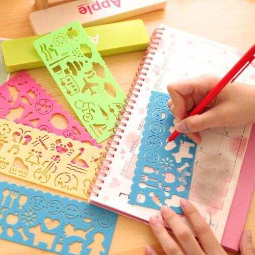 4 Pcs/Set Spirograph Geometric Ruler Learning Animal Drafting Tools Stationery For Students Kids Drawing Gift Toys Gifts YH-1