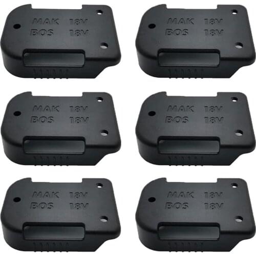 6 Pcs Battery Holder Wall Mount for All Makita/, for 18 V and 14.4 V Batteries for Makita BL1450 BL1815 BL1850