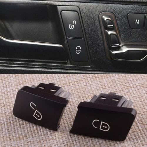 A2049058402 2Pcs Front Left Door Lock Control Switch Button Cap Fit for Mercedes Benz C E Class W212 S212 C207 W204 2010-2014