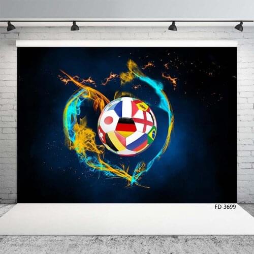 Baby Children Theme Birthday Party Poster Photography Sparkle Soccer Banner Backdrops Photocall Photo Studio Background Props