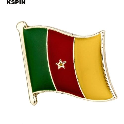 Cameroon flag pin lapel pin badge 10pcs a lot Brooch Icons KS-0089