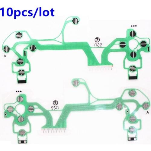 Ribbon Circuit Board Joystick Flex Cable Conductive Film For PS4 JDM 050 JDM 055 PlayStation 4 Pro 5.0 JDS 055 Controller 10pcs