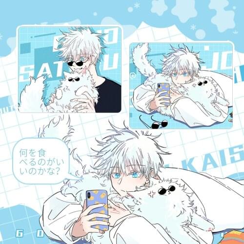 Cartoon Mouse Pad Anime Jujutsu Kaisen Gojo Satoru Computer Mice Pad Desktop Gaming Mat Playmat Otaku Xmas Gifts Cosplay 23x19cm