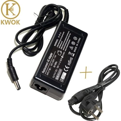 EU Power Cord Cable + 19V 3.42A AC Laptop Adapter For asus Charger Notebook Charger Carregador Portatil Laptop Power Supply