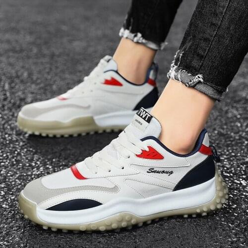 Zapatillas Fall New Mesh Breathable Sneakers Mens Shoes Outdoor Casual Fitness Running Shoes Thick bottom Increased Sport Shoes