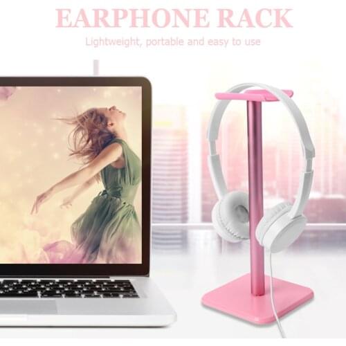 Multi-function Headphone Desktop Stand Simple Display Earphones Holder PC Monitor Wall Hook Desktop Mount Earphones Stand New