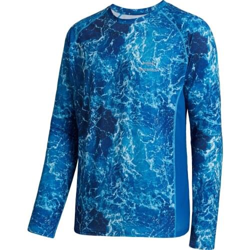 Bassdash FS12M UPF 50+ Men’s Camo Long Sleeve Vented Fishing Shirt Quick Dry