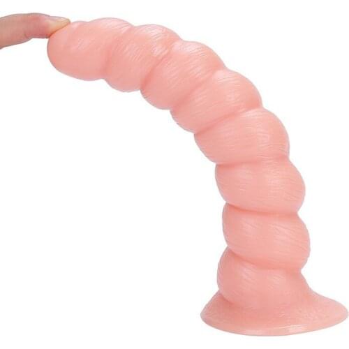 Soft Big Butt Plug Suction Cup Huge Anal Dildos Spiral G Spot Stimulation Masturbation Anus Expander Adult Sex Toys for Women