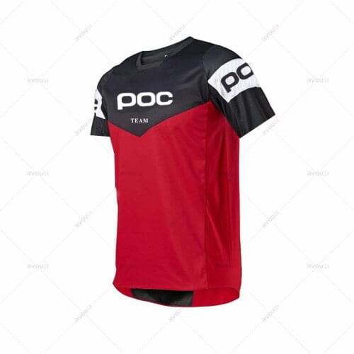 New 2021 Mens Downhill TEAM POC Mountain Bike MTB Shirts Offroad DH Motorcycle Jersey Motocross Sportwear Clothing FXR Bike