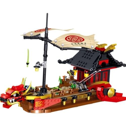 New 2021 Series Destinys Bounty Ferry Movie Boat Sailing Season 14 Building Blocks Classic Model Sets Bricks Kids Kit TV
