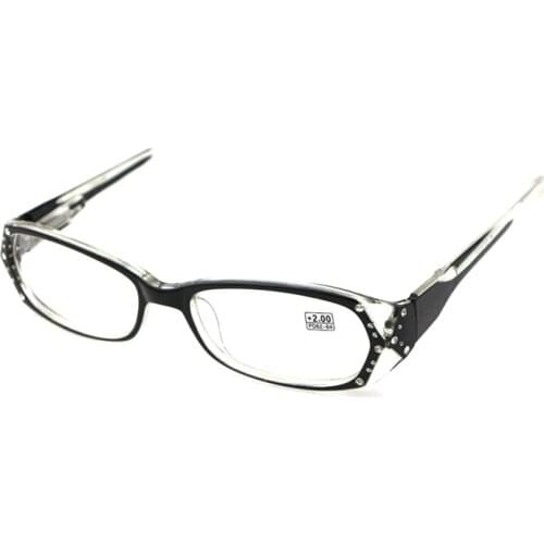 Transparent Square Frame Reading Glasses For Women Presbyopic Glasses magnifier Fashion Diamond Reader Spectacles +2.0 2.25 L3