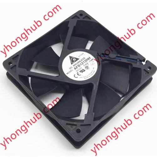 Delta Electronics AFB1212HH T5MK DC 12V 0.50A 120x120x25mm Server Cooling Fan