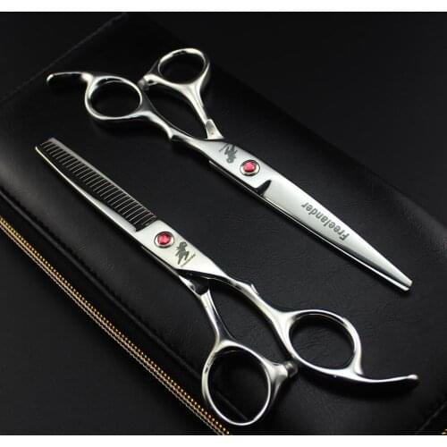 6" 440C 4 colors Barber Scissors Hairderssers Set Cutting Shears Thinning Scissors Professional Hair Scissors
