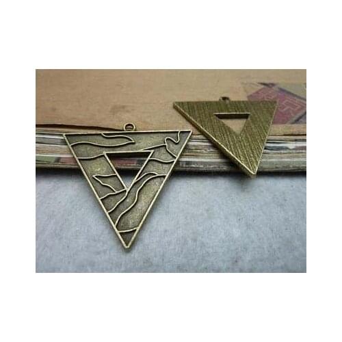 Zinc alloy pendant jewelry accessories diy handmade material charms triangle pendant41*42mm