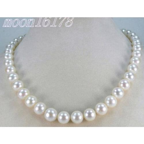 Selling Jewelry>>8-9MM AAA GRADE WHITE AKOYA PEARLS NECKLACE 17"