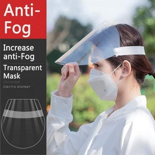 Transparent Anti Droplets Full Face Shields Kitchen Anti-Oil Splash Anti-Smoke Facemask Safety Protective Mask Reusable Tools