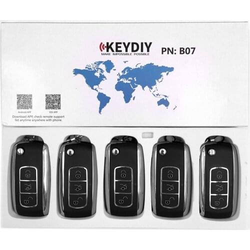 5pcs KEYDIY KD900 B Series Remote Control KD B07 Key for KD900+ Key Programmer URG200 Machine